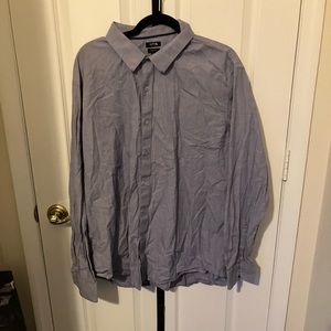 Purple long sleeve button down casual